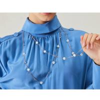Zinc Alloy Sweater Necklace, with Cats Eye, plated, fashion jewelry & for woman, rose gold color 