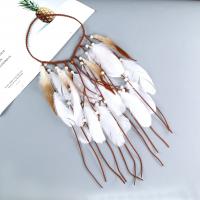 Gothic Headband, Feather, with Velveteen, Adjustable & fashion jewelry & for woman 650*260mm 