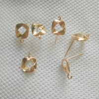 Brass Earring Stud Component, brass post pin, gold color plated, DIY, metallic color plated 