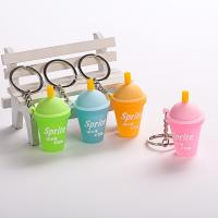 Soft PVC Key Clasp, with Zinc Alloy, Cup, Unisex 