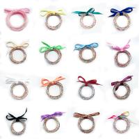 Silicone Jewelry Bracelets, with Seedbead, Bowknot, for woman 187.5mm .5 