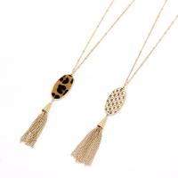 Zinc Alloy Fringe Necklace, with Velveteen Cord, plated, fashion jewelry & for woman, nickel, lead & cadmium free .56 Inch 
