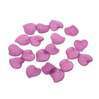 Solid Color Acrylic Pendants, Leaf, Mini & cute & fashion jewelry & DIY & frosted, purple Approx 1mm, Approx 