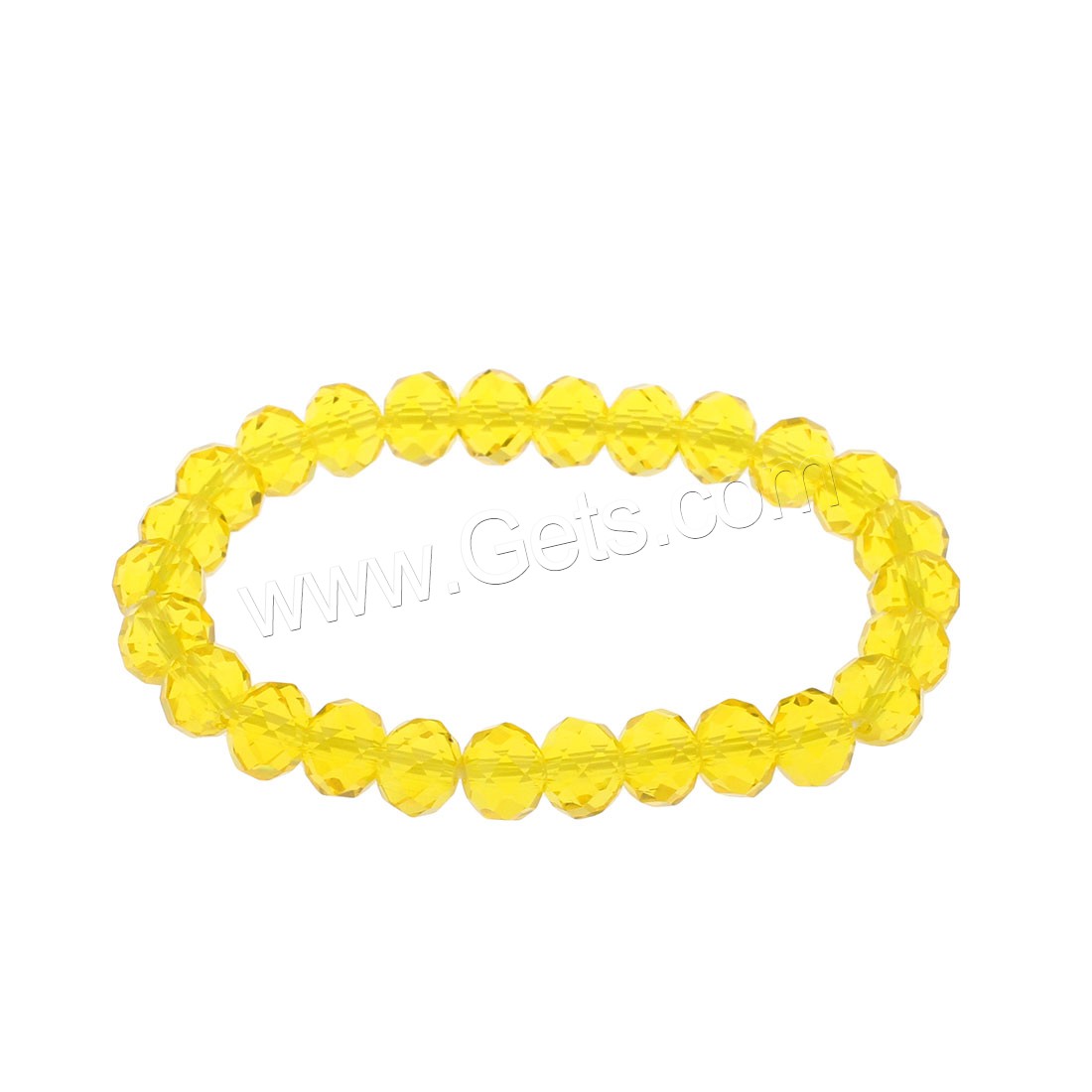 Crystal Bracelets, elastic & different size for choice & for woman & faceted, more colors for choice, Length:Approx 6.9-7.5 Inch, 5Strands/Bag, Sold By Bag