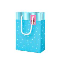 продуктовые сумки, бумага, Прямоугольная форма, Милые, небесно-голубой 5ПК/Лот, продается Лот