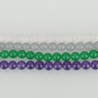 Gefärbte Jade Perlen, rund, keine, 10x10x10mm, Bohrung:ca. 1.5mm, Länge:ca. 14.5 ZollInch, ca. 37PCs/Strang, verkauft von Strang