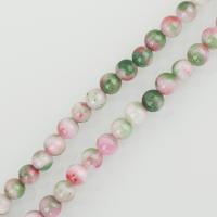 Regenbogen Jaspis Perle, rund, Modeschmuck & DIY, Mehrfarbige, 6x6x6mm, Bohrung:ca. 1mm, Länge:ca. 16 ZollInch, ca. 68PCs/Strang, verkauft von Strang