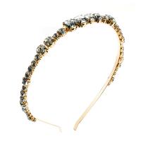 Hair Bands, Zinc Alloy, plated, fashion jewelry & for woman & with rhinestone, nickel, lead & cadmium free, 11mm 