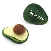 Nichtgewebte Stoffe Kinder Haaraccessories, Avocado, Niedlich & Mädchen & Modeschmuck, 46x36mm, verkauft von PC