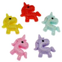 Cabujón de animal de la resina, Unicornio, Mini & Lindo & Bricolaje, más colores para la opción, 25x20x7mm, 200PCs/Bolsa, Vendido por Bolsa