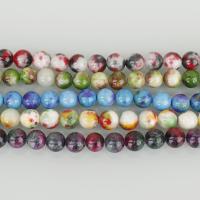 Regenbogen Jaspis Perle, rund, keine, 10x10x10mm, Bohrung:ca. 1.5mm, Länge:ca. 16 ZollInch, ca. 41PCs/Strang, verkauft von Strang