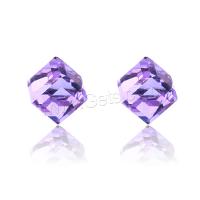 Cubic Zirconia Magnetic Stud Earring, with Magnet, fashion jewelry & Unisex 