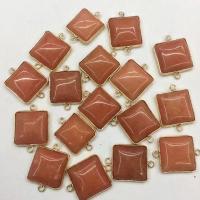 Agate Zinc Alloy Pendants, with Zinc Alloy, gold color plated, vintage & fashion jewelry & DIY 22mm 