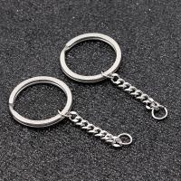 Stainless Steel Key Clasp, DIY silver color, 28mm 