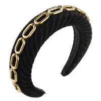 Pleuche Hair Band, with Zinc Alloy, fashion jewelry & for woman nickel, lead & cadmium free, 42mm 