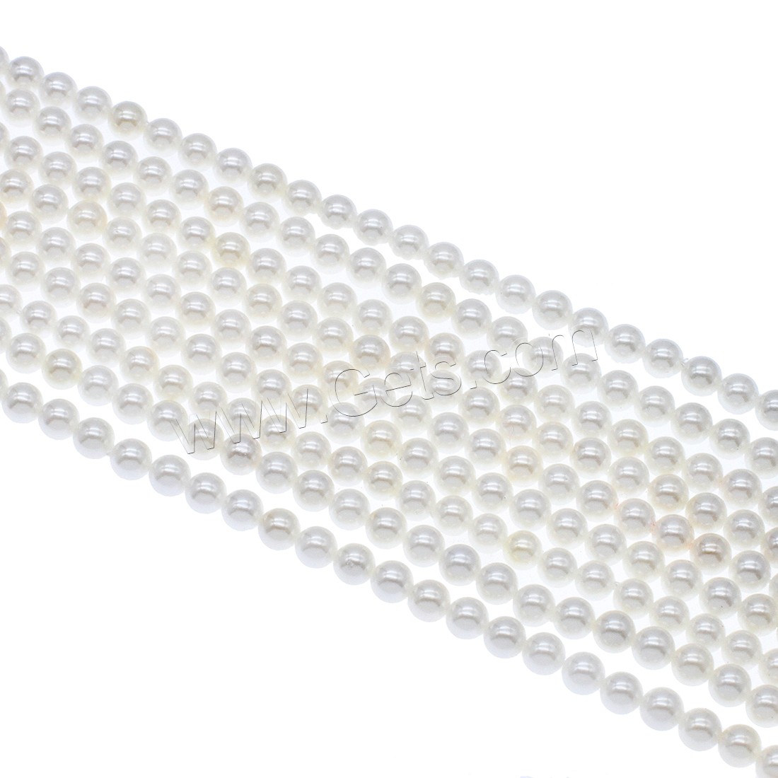 Peties perles de la mer du sud, coquille de mer du sud, Rond, normes différentes pour le choix, blanc, Trou:Environ 1mm, Longueur:Environ 14.9 pouce, Vendu par brin
