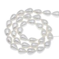 South Sea Shell Beads, Teardrop, DIY, white, 13*18mm Approx 1mm Approx 14.9 Inch, Approx 