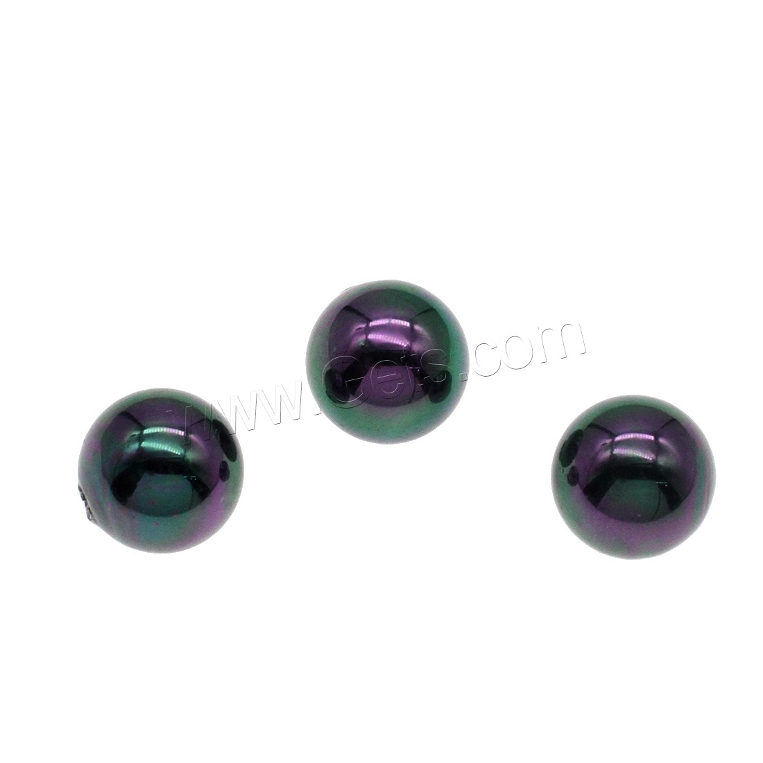 Swarovski #6401 Kristall Achteck Anhänger, Südsee Muschel, rund, verschiedene Größen vorhanden & halbgebohrt, schwarz, Bohrung:ca. 1mm, verkauft von PC