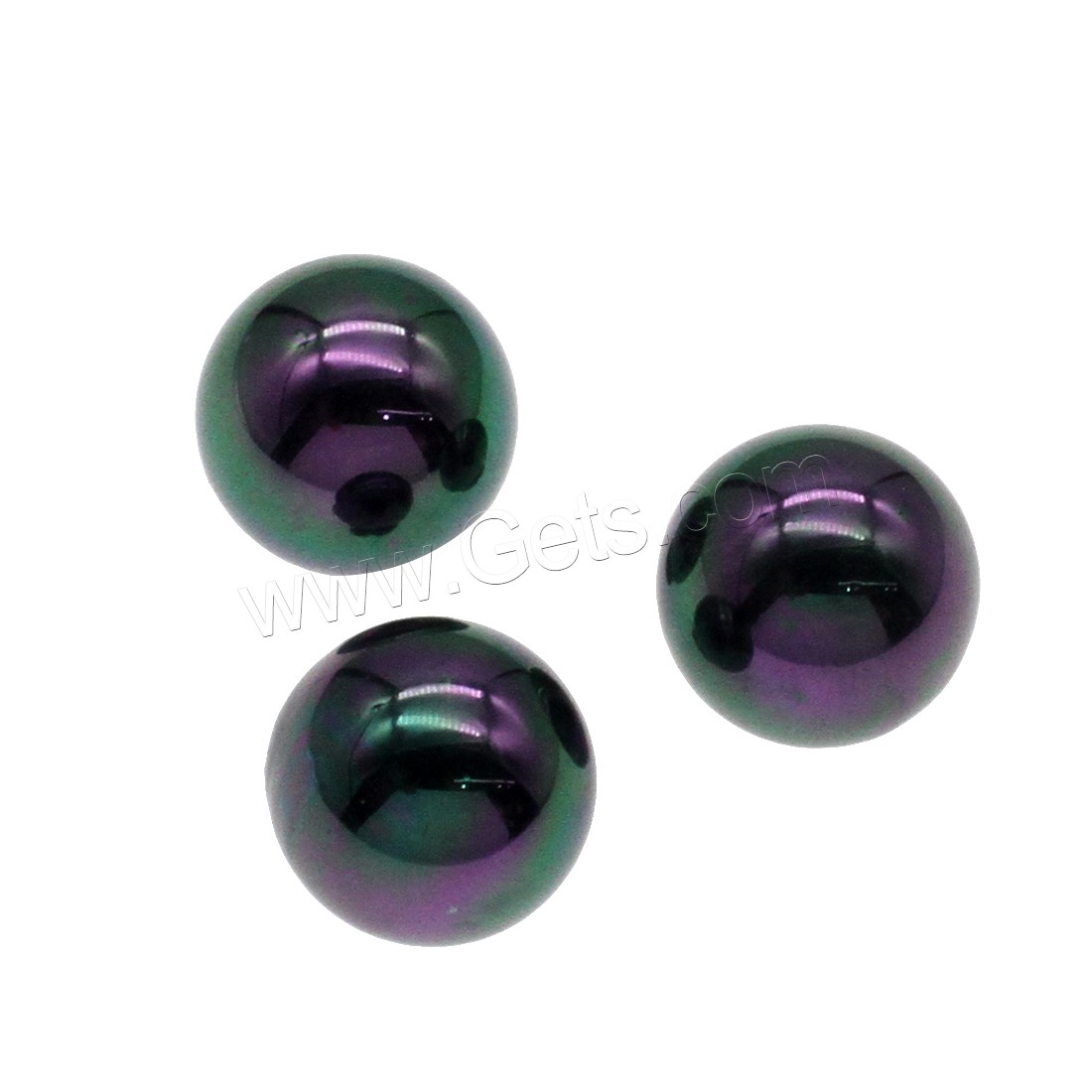 Half Drilled South Sea Shell Beads, Round, different size for choice & half-drilled, black, Hole:Approx 1mm, Sold By PC