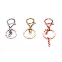 Stainless Steel Key Clasp, plated, Unisex 36mm 