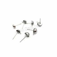 Stainless Steel Earring Stud Component, fashion jewelry & for woman, 5mm   6mm   8mm 