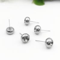 Stainless Steel Earring Stud Component, fashion jewelry & for woman, 5mm 