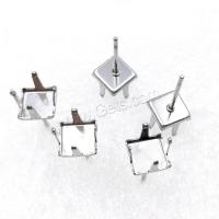 Stainless Steel Earring Stud Component, fashion jewelry & DIY original color 