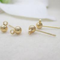 Brass Earring Stud Component, brass post pin, plated, DIY 