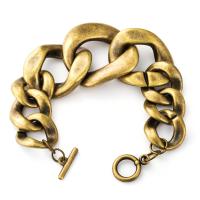 цинковый сплав Браслет Chain, Другое покрытие, ювелирные изделия моды & Женский, не содержит никель, свинец, 42mm, длина:8.15 дюймовый, продается Strand
