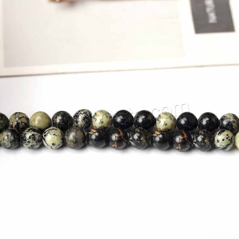 perle en jade tient, Dyed Jade, Rond, poli, bijoux de mode & DIY & normes différentes pour le choix, couleurs mélangées, Longueur:Environ 15 pouce, Vendu par brin