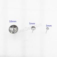 Stainless Steel Earring Stud Component, fashion jewelry & for woman 