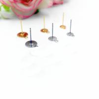 Stainless Steel Earring Stud Component, fashion jewelry & hypo allergic & for woman 