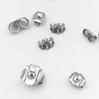 Stainless Steel Ear Nut Component, fashion jewelry & for woman  