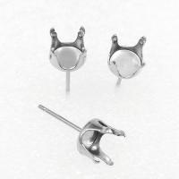 Stainless Steel Earring Stud Component, fashion jewelry & for woman, 3mm  4mm  5mm  6mm  7mm  8mm  10mm 