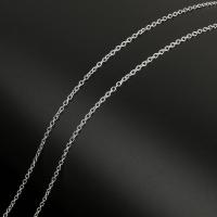 Нержавеющая сталь Овальном Сеть, нержавеющая сталь, ювелирные изделия моды & DIY & Овальный цепь, оригинальный цвет 100м/Золотник, продается Золотник