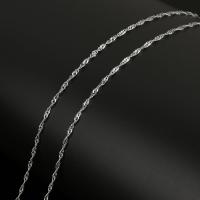 Stainless Steel Chain Jewelry, French Rope Chain & fashion jewelry & DIY, original color, 2mm 