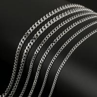 Снаряженная цепь из нержавеющей стали, нержавеющая сталь, ювелирные изделия моды & DIY & разный размер для выбора, оригинальный цвет, продается Золотник