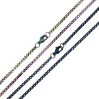 Stainless Steel Chain Necklace, Unisex & box chain 2.5mm Approx 22 Inch 