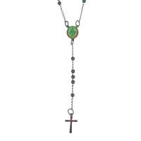 Stainless Steel Jewelry Necklace, Christian Jewelry & for woman, multi-colored  3mm,1.5mm Approx 20 Inch 