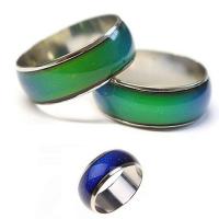 Copper Alloy Finger Ring, fashion jewelry & Unisex & change their color according to the temperature 