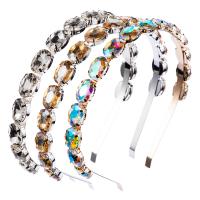 Hair Bands, Zinc Alloy, plated, fashion jewelry & for woman & with rhinestone nickel, lead & cadmium free, 13mm 