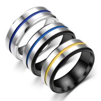 Esmalte de acero inoxidable anillo de dedo, acero inoxidable 316, con esmalte, chapado, Joyería & unisexo & diverso tamaño para la opción, más colores para la opción, Vendido por UD