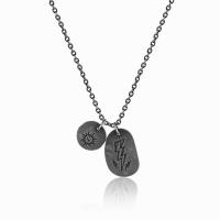 Titanium Steel Sweater Necklace, plated, fashion jewelry & Unisex & oval chain Approx 23.63 Inch 