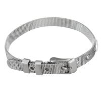 Maille en acier inoxydable Boucle de ceinture Bracelet, bijoux de mode & unisexe, couleur originale 8mm Environ 8.5 pouce, Vendu par brin