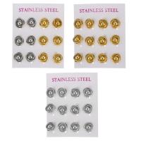 Stainless Steel Stud Earring, plated, fashion jewelry & for woman 