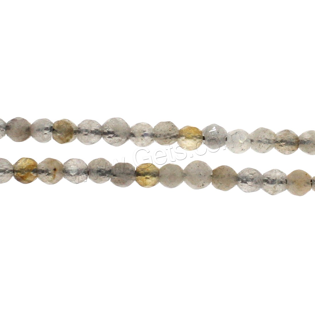 Labradorit Perlen, rund, verschiedene Größen vorhanden & facettierte, Bohrung:ca. 1mm, Länge:ca. 14.9 ZollInch, verkauft von Strang