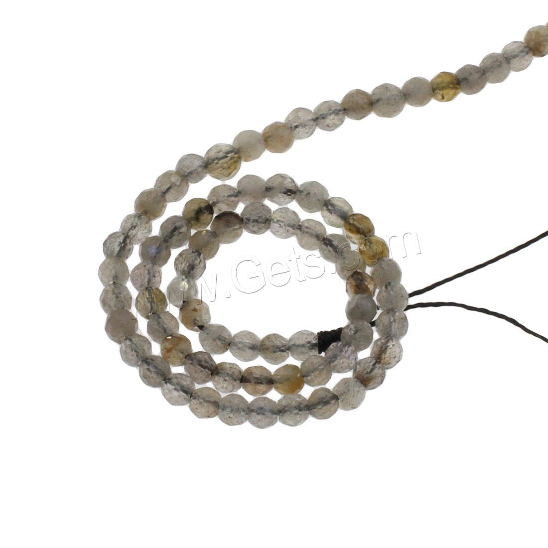 Labradorit Perlen, rund, verschiedene Größen vorhanden & facettierte, Bohrung:ca. 1mm, Länge:ca. 14.9 ZollInch, verkauft von Strang