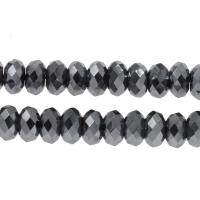 Terahertz Stone Beads, Abacus & faceted, silver color Approx 1mm Approx 14.9 Inch 