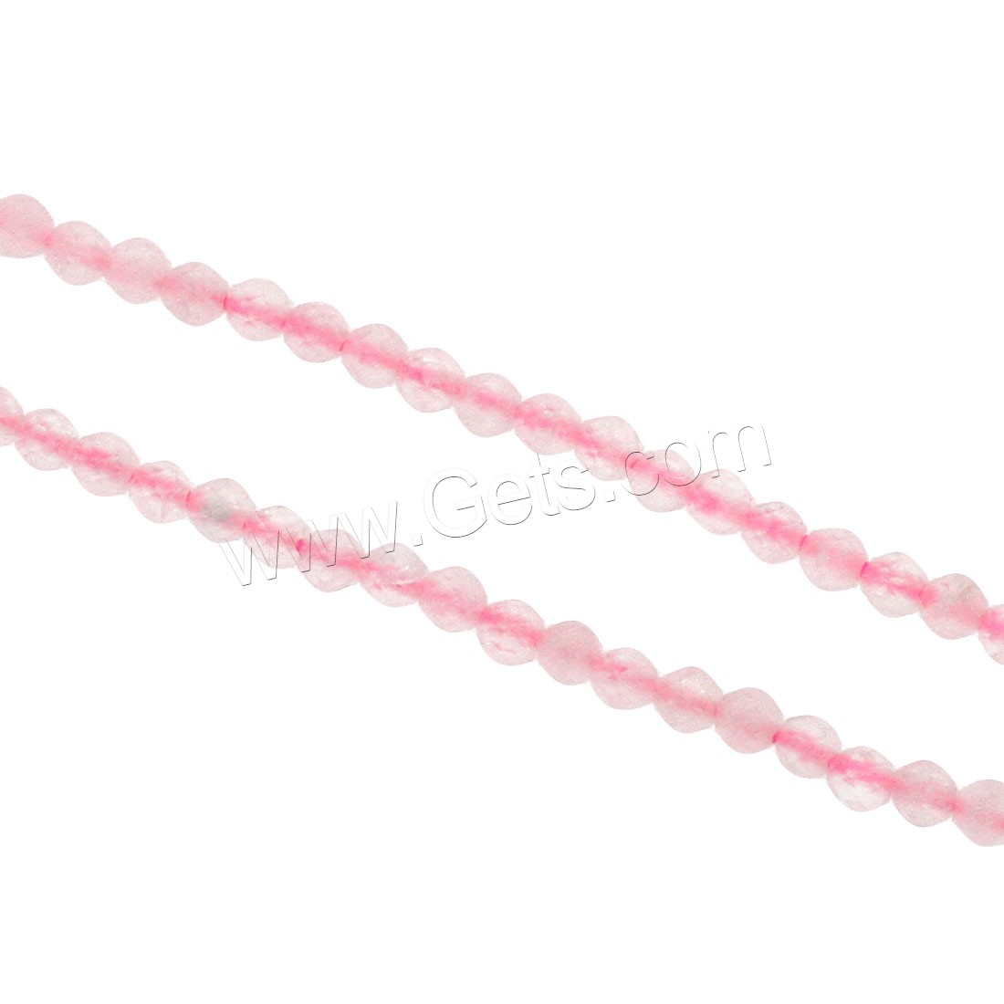 Natural Rose Quartz Beads, Round, different size for choice & faceted, Hole:Approx 1mm, Length:Approx 14.9 Inch, Sold By Strand