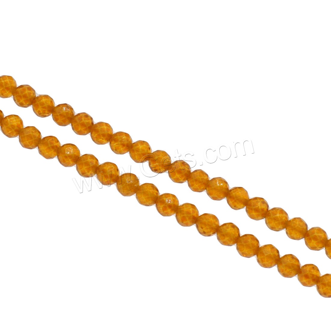 Natural Garnet Beads, Round, different size for choice & faceted, yellow, Hole:Approx 1mm, Length:Approx 14.9 Inch, Sold By Strand